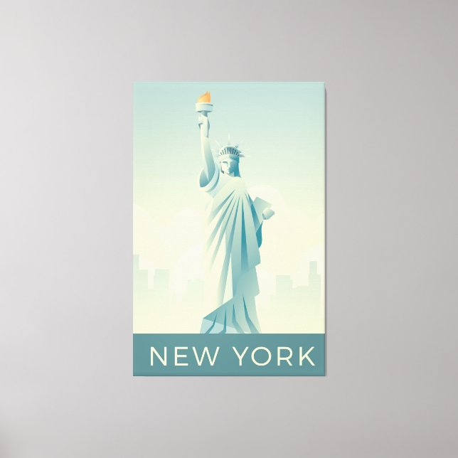 Liberty Statue Canvas Print (Front)