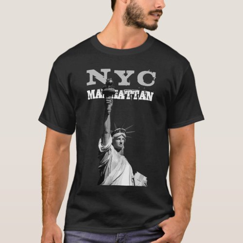 Liberty Statue New York City Nyc Manhattan Mens T_Shirt