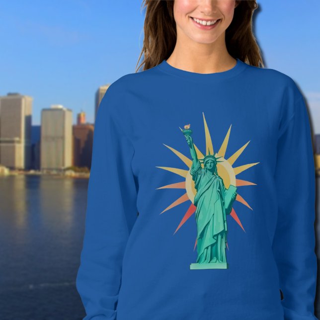 Liberty  Statue & Rising Sun  Sweatshirt (Creator Uploaded)