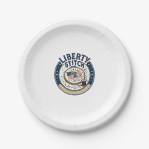 Liberty Stitch Patriotic Patriotic Embroidery Need Paper Plates