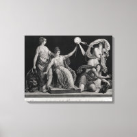 Liberty, striking down Ignorance and Fantacism