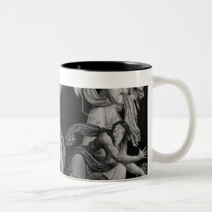 Liberty, striking down Ignorance and Fantacism Two-Tone Coffee Mug