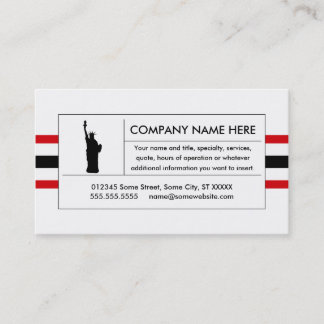 liberty stripes business card