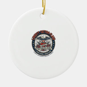 Liberty Tattoo Flash Patriotic Patriotic Tattoo Fl Ceramic Ornament