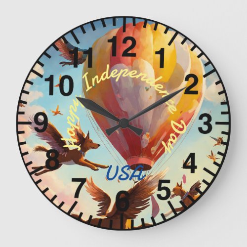 Liberty Time USA Independence Edition Large Clock
