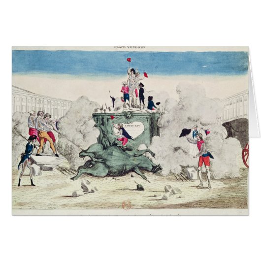 Liberty toppling the statue of the Greatest (Front Horizontal)