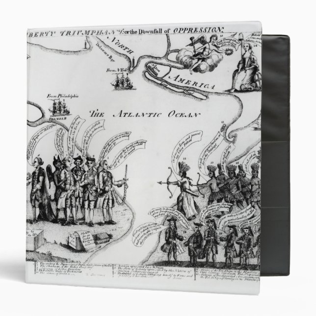 Liberty Triumphant, or the Downfall 3 Ring Binder (Front/Inside)