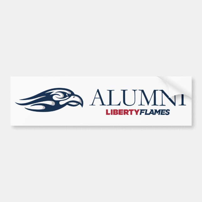 Liberty University Alumni Bumper Sticker (Front)