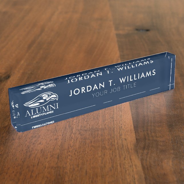 Liberty University Alumni Desk Name Plate (Side)