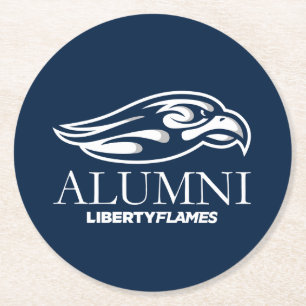 Liberty University Alumni Round Paper Coaster