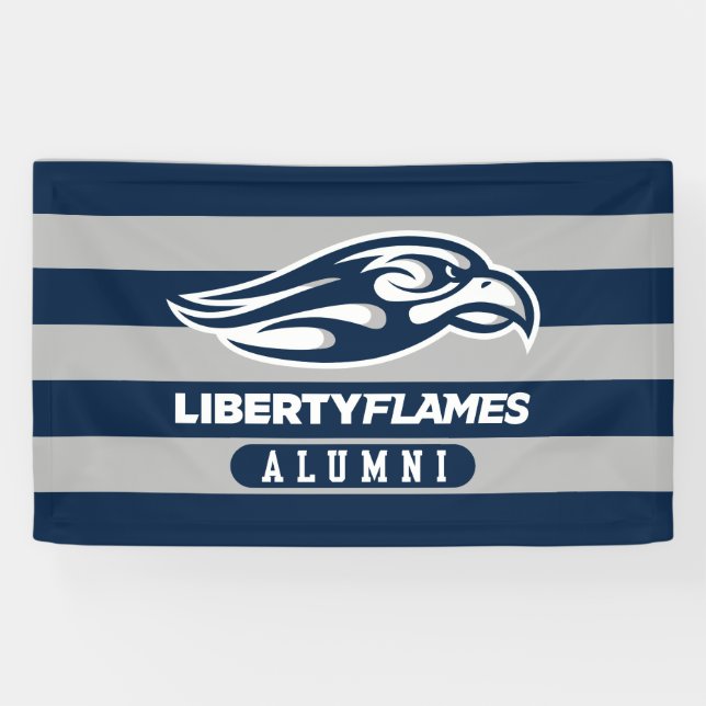 Liberty University Alumni Stripes Banner (Horizontal)