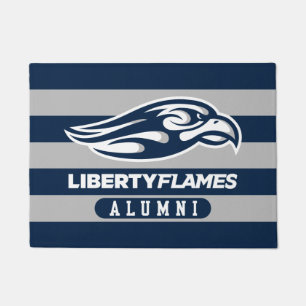 Liberty University Alumni Stripes Doormat
