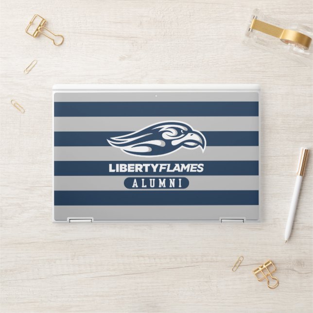Liberty University Alumni Stripes HP Laptop Skin (Desk)