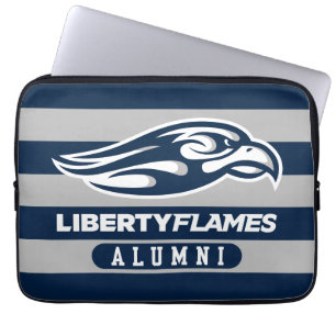 Liberty University Alumni Stripes Laptop Sleeve