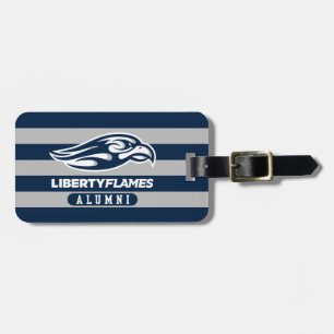 Liberty University Alumni Stripes Luggage Tag