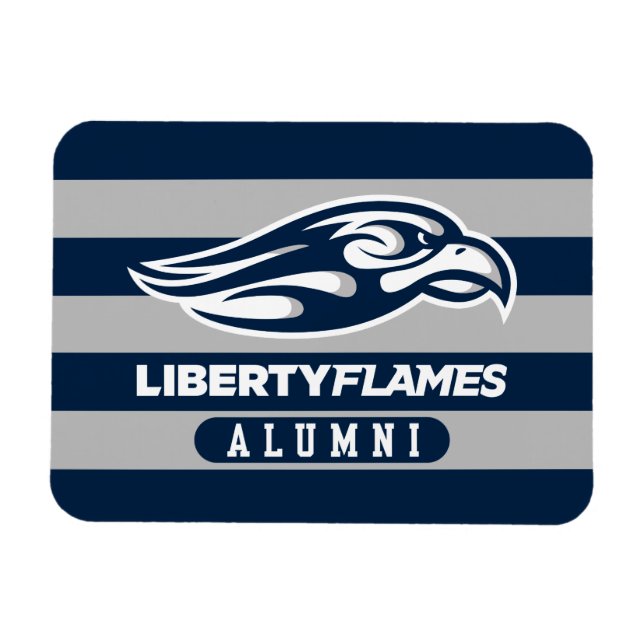 Liberty University Alumni Stripes Magnet (Horizontal)