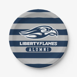 Liberty University Alumni Stripes Paper Plates