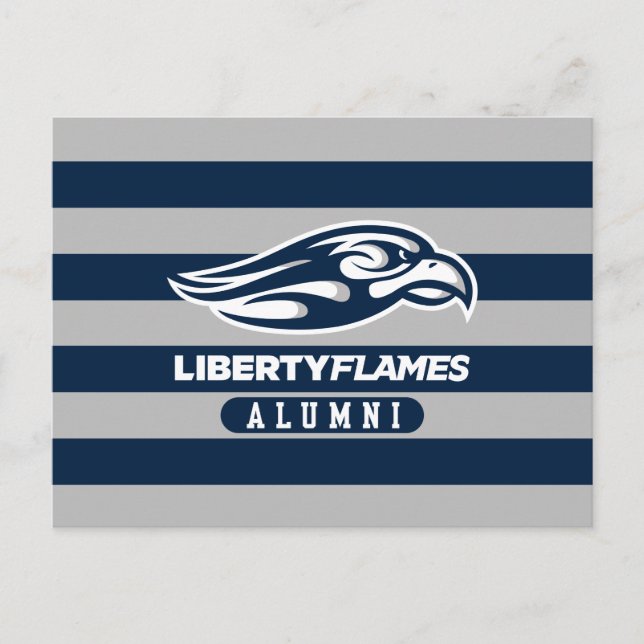 Liberty University Alumni Stripes Postcard (Front)
