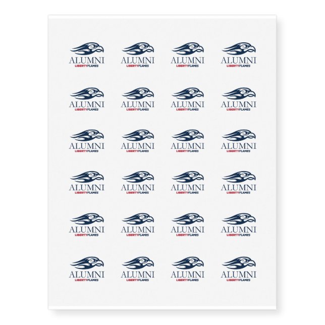 Liberty University Alumni Temporary Tattoos (Front)