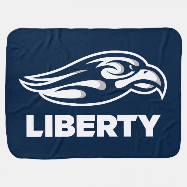Liberty University Athletic Mark Baby Blanket (Horizontal)