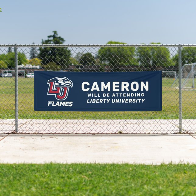 Liberty University Athletic Mark Banner (Insitu)