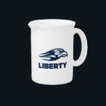 Liberty University Athletic Mark Beverage Pitcher<br><div class="desc">Check out these Liberty University designs! Show off your Flames pride with these new University products. These make the perfect gifts for the University student,  alumni,  family,  friend or fan in your life. All of these Zazzle products are customizable with your name,  class year,  or club. Go Flames!</div>