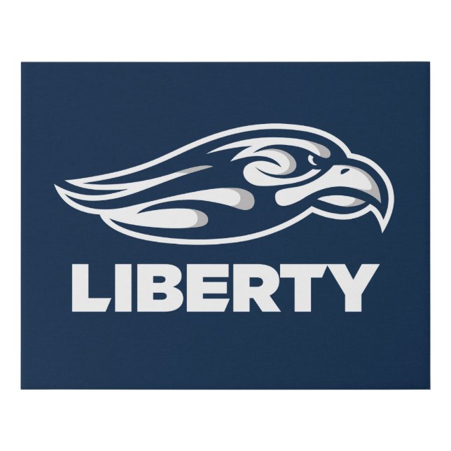 Liberty University Athletic Mark Faux Canvas Print (Front)