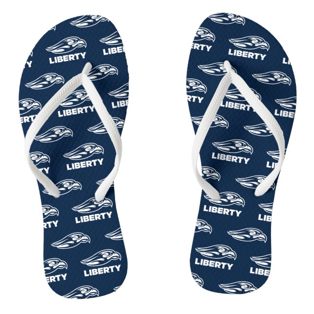 Liberty University Athletic Mark Flip Flops (Footbed)