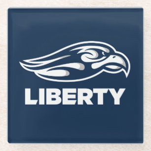 Liberty University Athletic Mark Glass Coaster