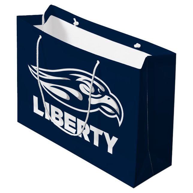 Liberty University Athletic Mark Large Gift Bag (Front Angled)