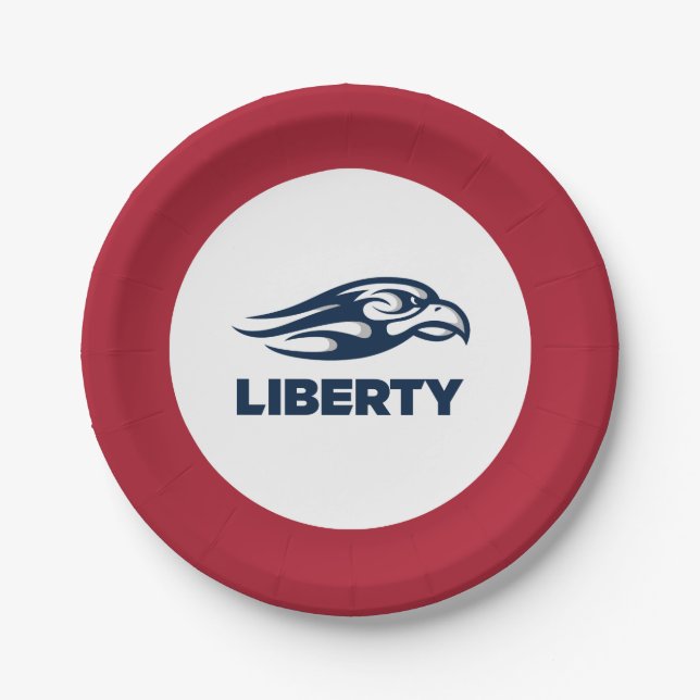 Liberty University Athletic Mark Paper Plates (Front)