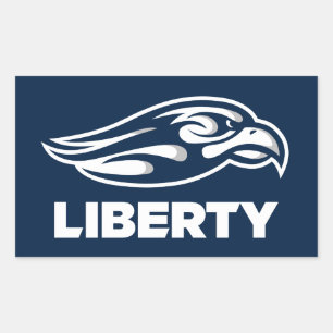 Liberty University Athletic Mark Rectangular Sticker