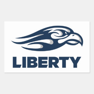 Liberty University Athletic Mark Rectangular Sticker