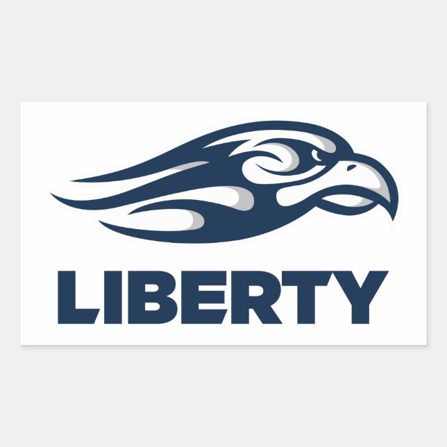Liberty University Athletic Mark Rectangular Sticker (Front)