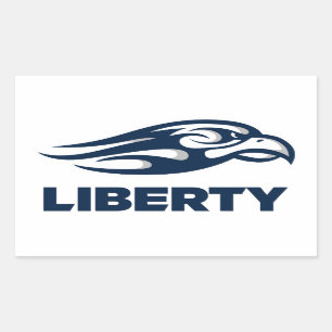 Liberty University Athletic Mark Rectangular Sticker