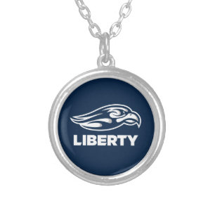 Liberty University Athletic Mark Silver Plated Necklace