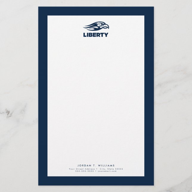 Liberty University Athletic Mark Stationery (Front)