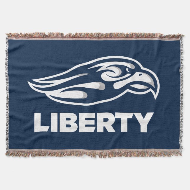 Liberty University Athletic Mark Throw Blanket (Front)