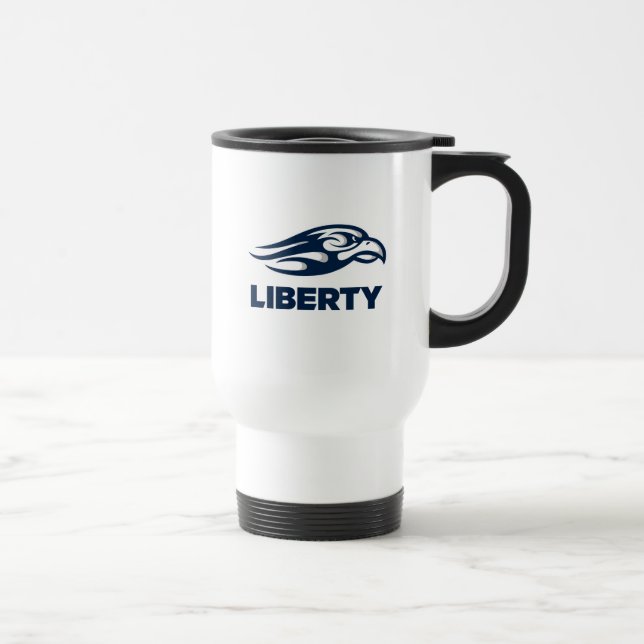 Liberty University Athletic Mark Travel Mug (Right)