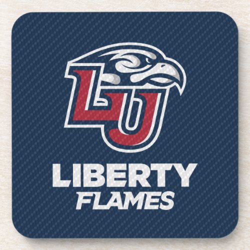 Liberty University Carbon Fiber Pattern Beverage Coaster