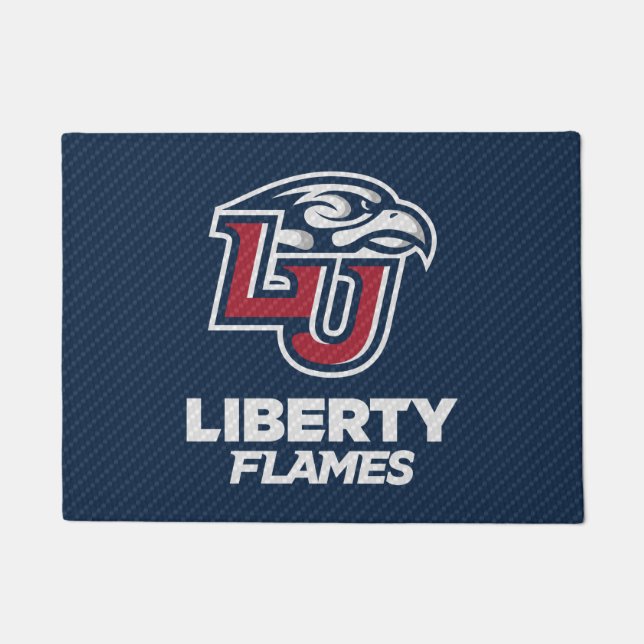 Liberty University Carbon Fiber Pattern Doormat (Front)