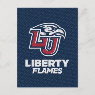 Liberty University Carbon Fiber Pattern Invitation Postcard