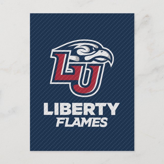 Liberty University Carbon Fiber Pattern Invitation Postcard (Front)