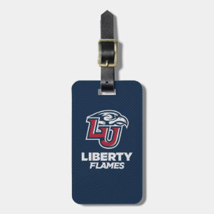 Liberty University Carbon Fiber Pattern Luggage Tag