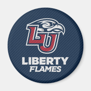 Liberty University Carbon Fiber Pattern Magnet