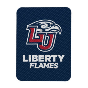 Liberty University Carbon Fiber Pattern Magnet