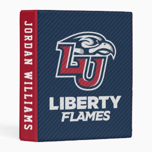 Liberty University Carbon Fiber Pattern Mini Binder