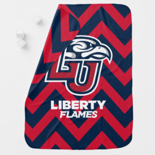 Liberty University Chevron Pattern Baby Blanket