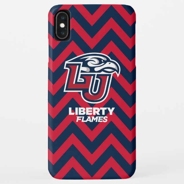 Liberty University Chevron Pattern Case-Mate iPhone Case (Back)