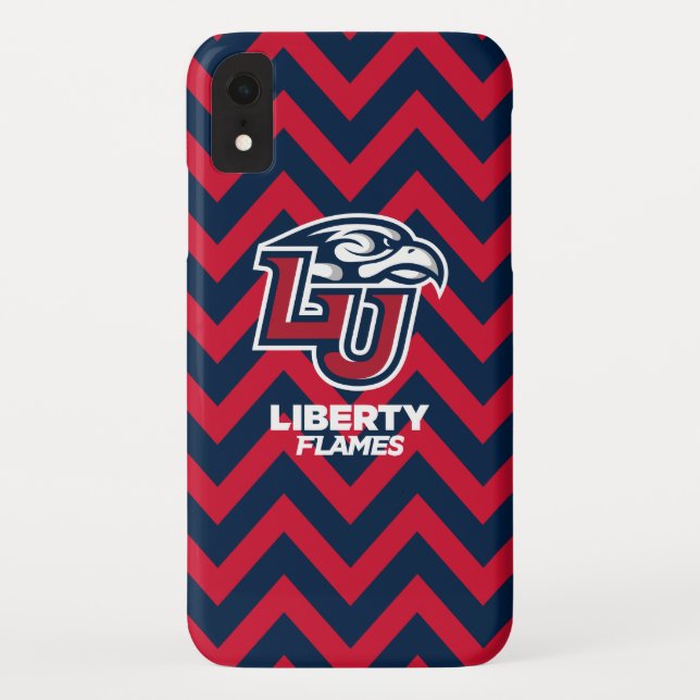 Liberty University Chevron Pattern Case-Mate iPhone Case (Back)